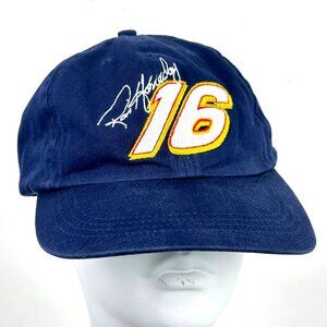 Vintage NASCAR Racing Hat Cap Ron Hornaday #16 NAPA Blue Signature Adjustable